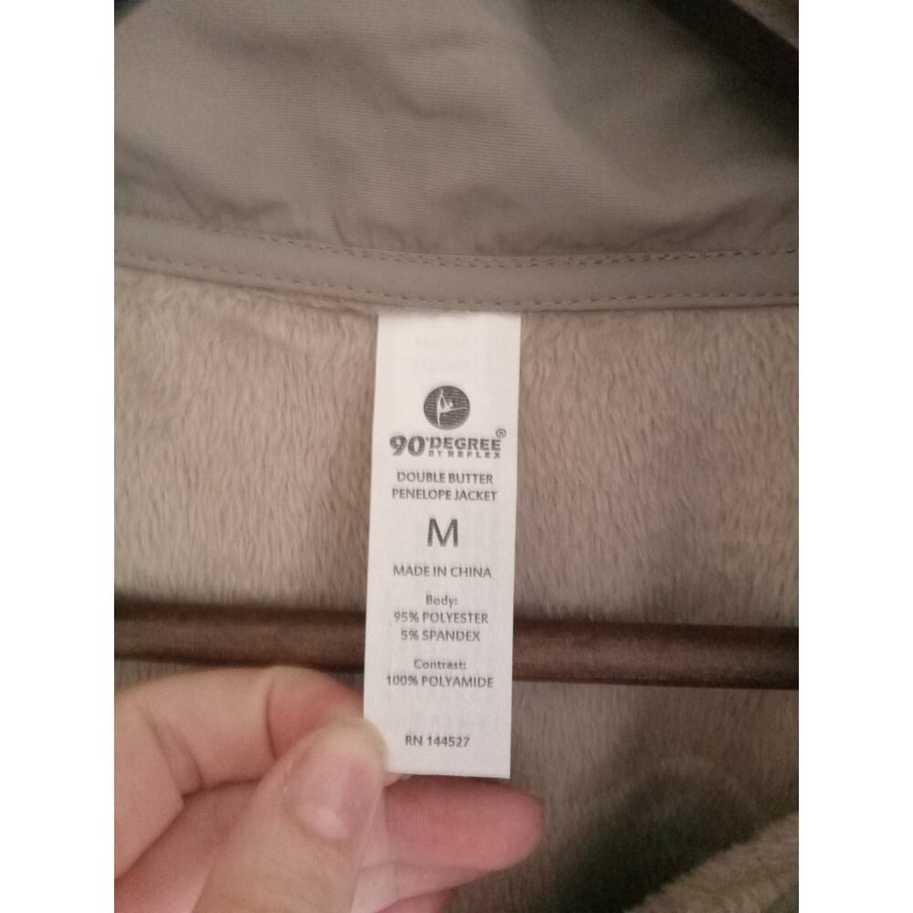 New 90 Degrees By Reflex Double Butter 'Penelope' Fleece Jacket Size Medium - Picture 6 of 6